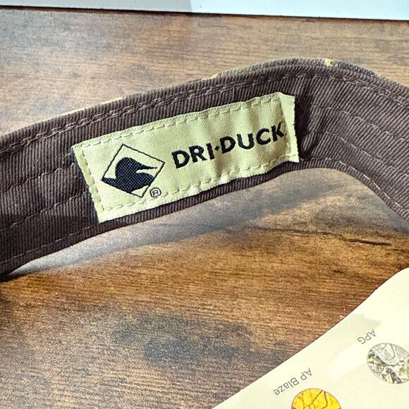 DRI Duck Realtree Max-5 Camo Visor Cap Strapback NWT - Picture 7 of 8